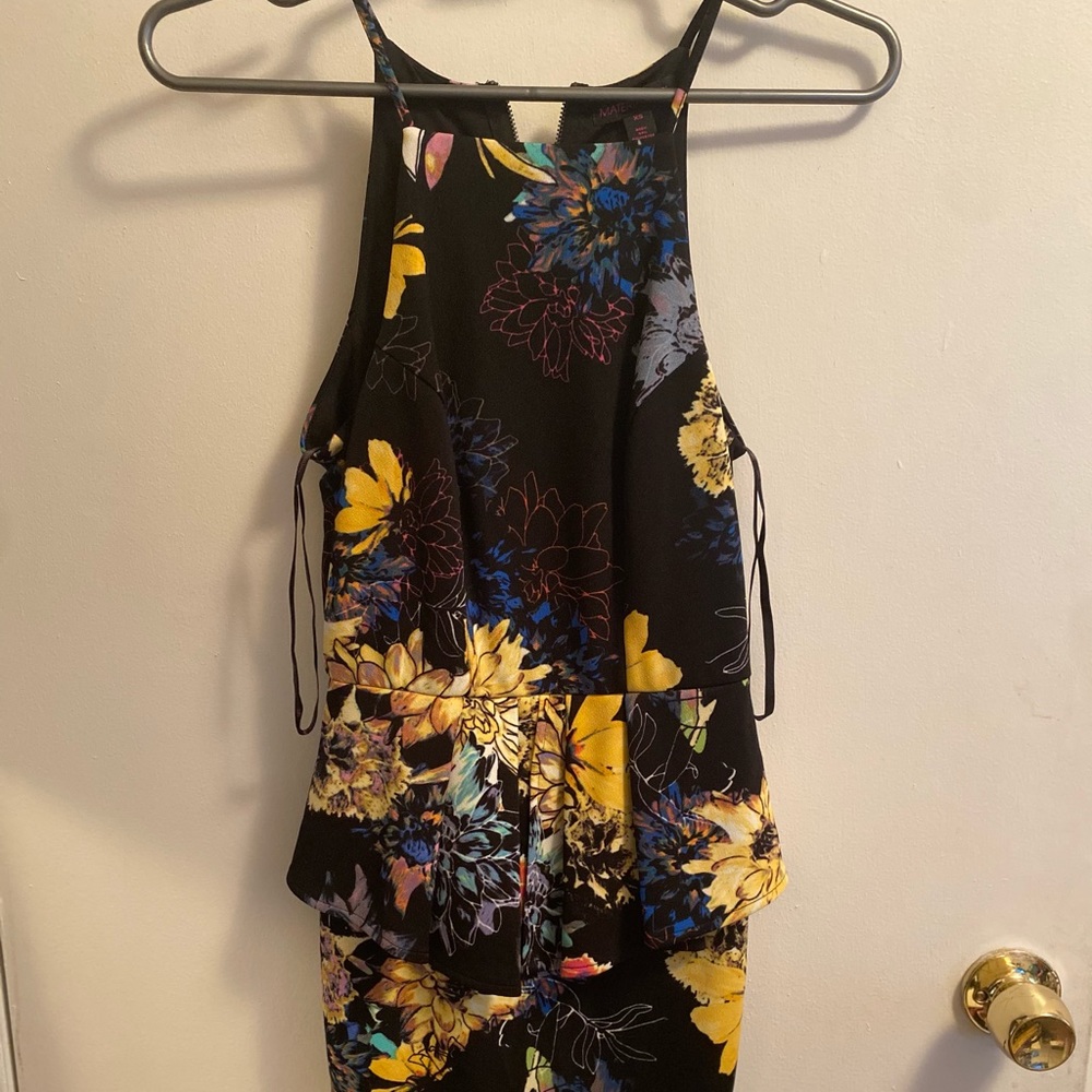Material Girl Peplum bodycon dress